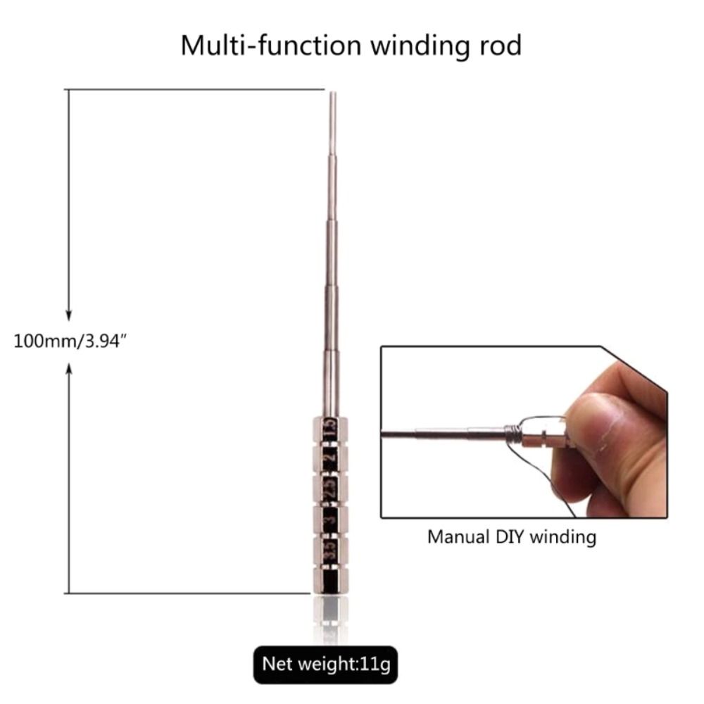 Stainless Steel Wrapping Wire Jig Tool 1.5/2/2.5/3/3.5mm Wire Coil Jig Wire Winding Rod  Wire