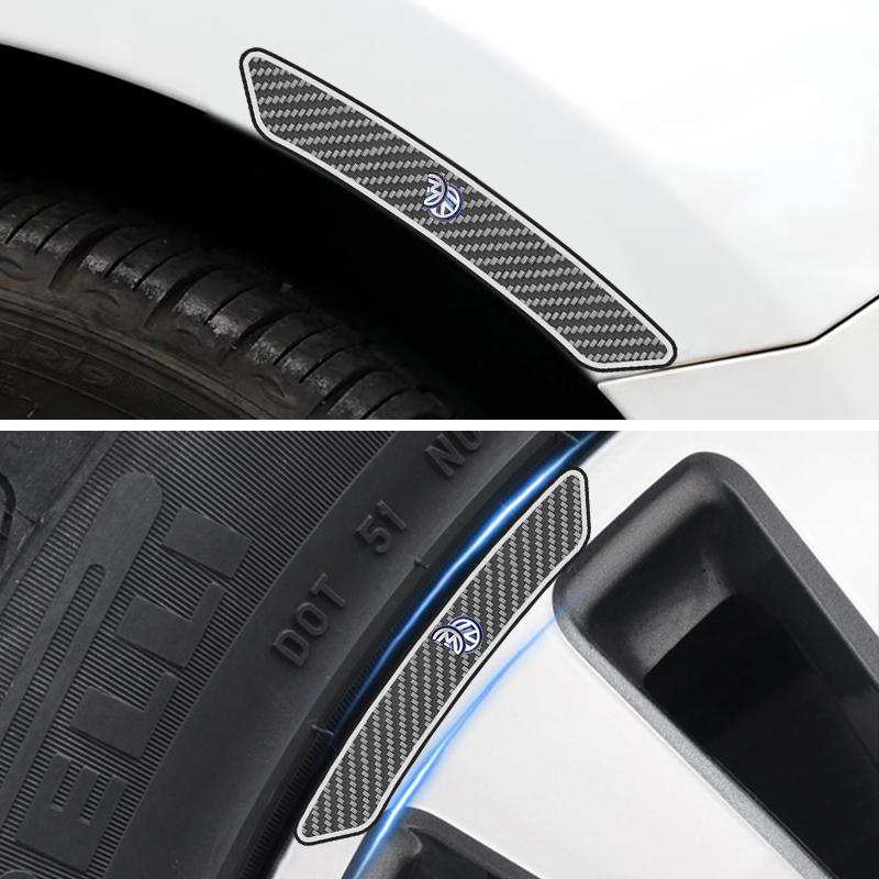 Rdxku5 2026 Hot 4PCS Fashion Logo Car Wheel Rim Hub Sticker Car Decoration For VW Volkswagen Jetta MK5 Golf Passat 3B7 601 171 Car Acce