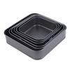 1Pc Carbon Steel Baking Mould With Buckle Square Cake Baking Pan With Removable Bottom Non-Stick Cake Mould Chiffon Cake