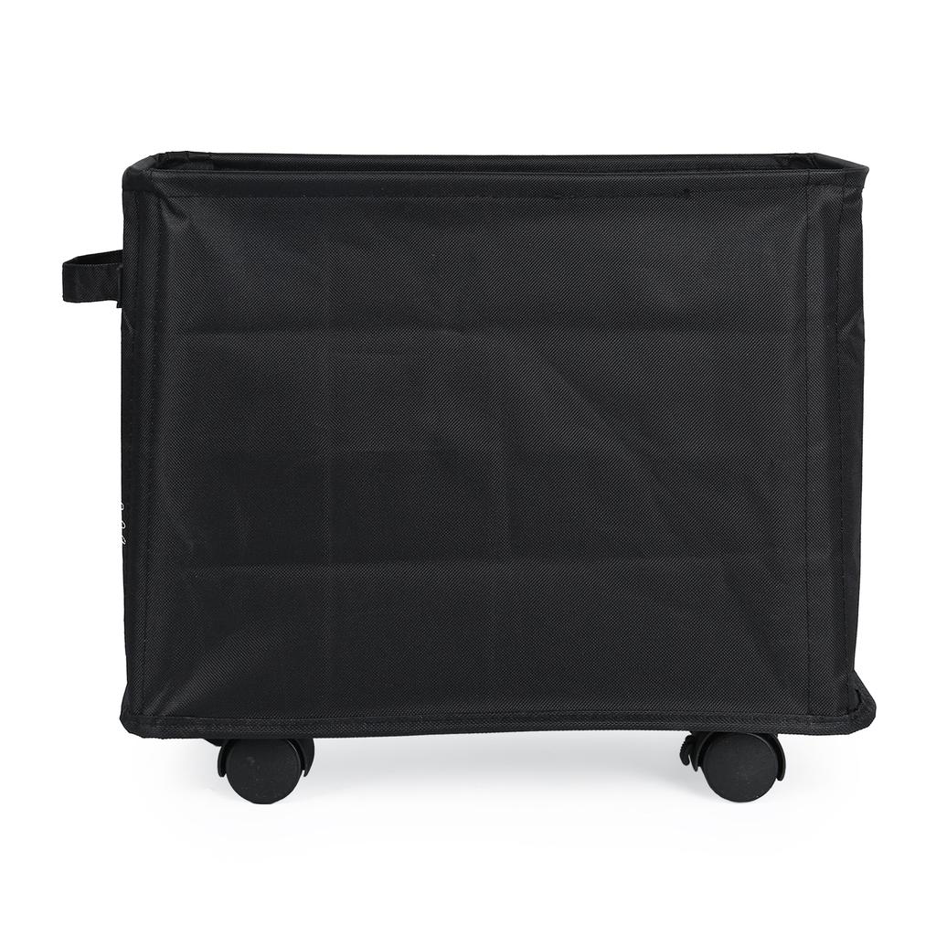 Under Desk Storage Basket with Wheels Mobile Office Organizer Rolling Cart for Workstation Bag Holder