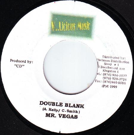 

7inch Record MR. VEGAS / U.T. DREAD - Double Blank / Two Law NONE K..Licious Musi 1999 Jamaica Reggae, Ska & Dub Used