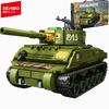Non-Toxic Sembo Block Tank Series Battle Tank Assemblage Building Blocks Moc Military Vehicle Soldiers Model Bricks Kids Toy Children Gifts