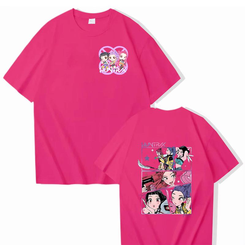 16 Colors Movie KPop Demon Hunters Rumi Mira Zoey Graphic Tshirts Men Women Korean Fashion Trend Streetwear Unisex Casual T-shirt