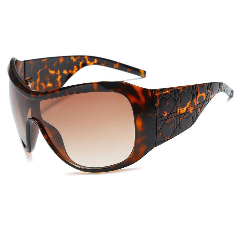 Oversized Cat Eye Sunglasses With Uv400 Polarized Pc Frames For Fashion And Travel