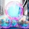 Double-Layer Inflatable PVC Mirror Ball Art Installation - Colorful Laser Sphere
