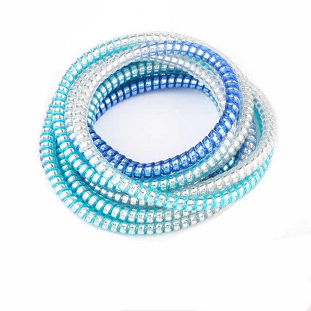 Gradient Color USB Cable Protector Charging Data Line Cable Protection Wrap Cable Winder Organizer