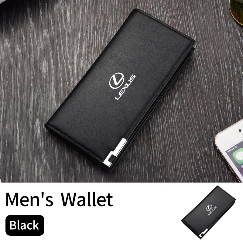 Car Styling Men's Wallet Driver's License Card Case Holder Coin Purse For Lexus IS250 IS200 CT200h GS300 LS430 RX450h LX570 IS30
