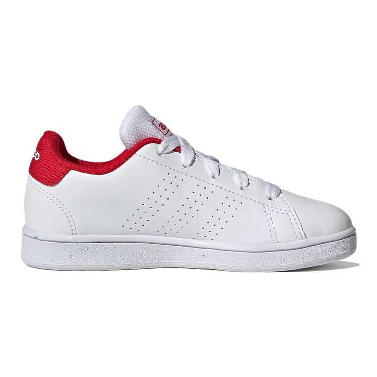 Adidas Advantage Court K White Scarlet Kids Sneakers Cloud-White Better-Scarlet H06179