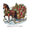 2D Flat Xmas DIY Diamond Painting Tabletop Ornaments Kit Diamond Painting Desktop Ornaments Kit for Home Office Desktop Decor