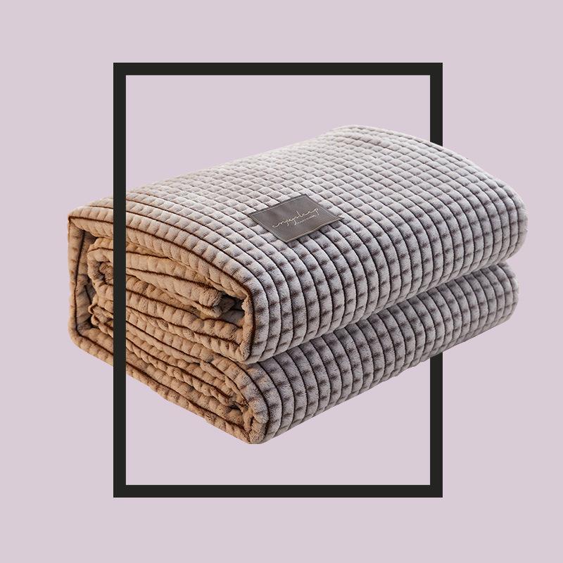 Office Nap Blanket, Coral Velvet Blanket, Flannel Cover Blanket