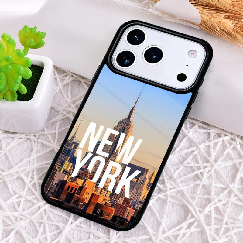 

New York City Shockproof Phone Case for iPhone 17 Air 16e 15 11 12 14 13 Pro Max Cover Coque iPhone 11 Pro