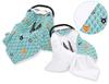 Large Baby Wrap for the Stroller Carrier Seat, Double-sided - Mint Forest
