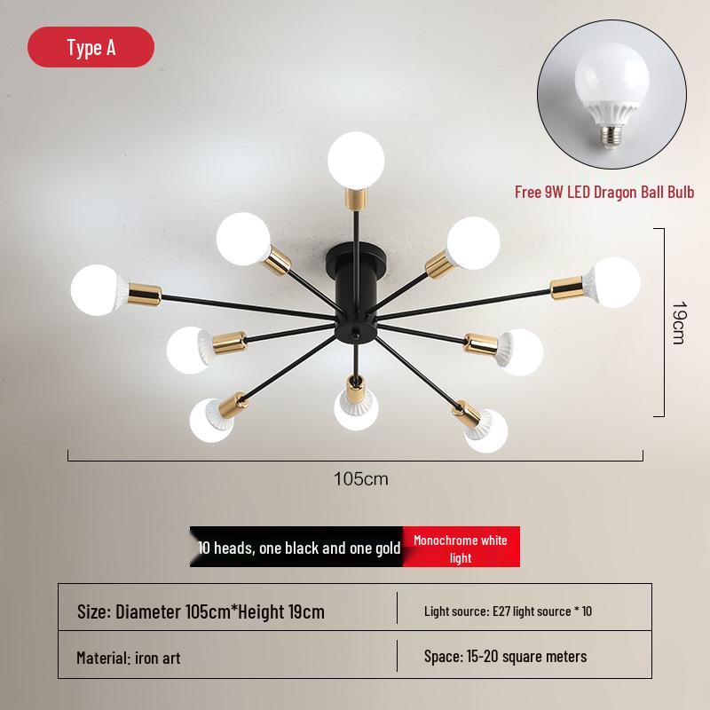 Nordic LED Ceiling Light: Modern Minimalist Design for Bedrooms & Living Rooms