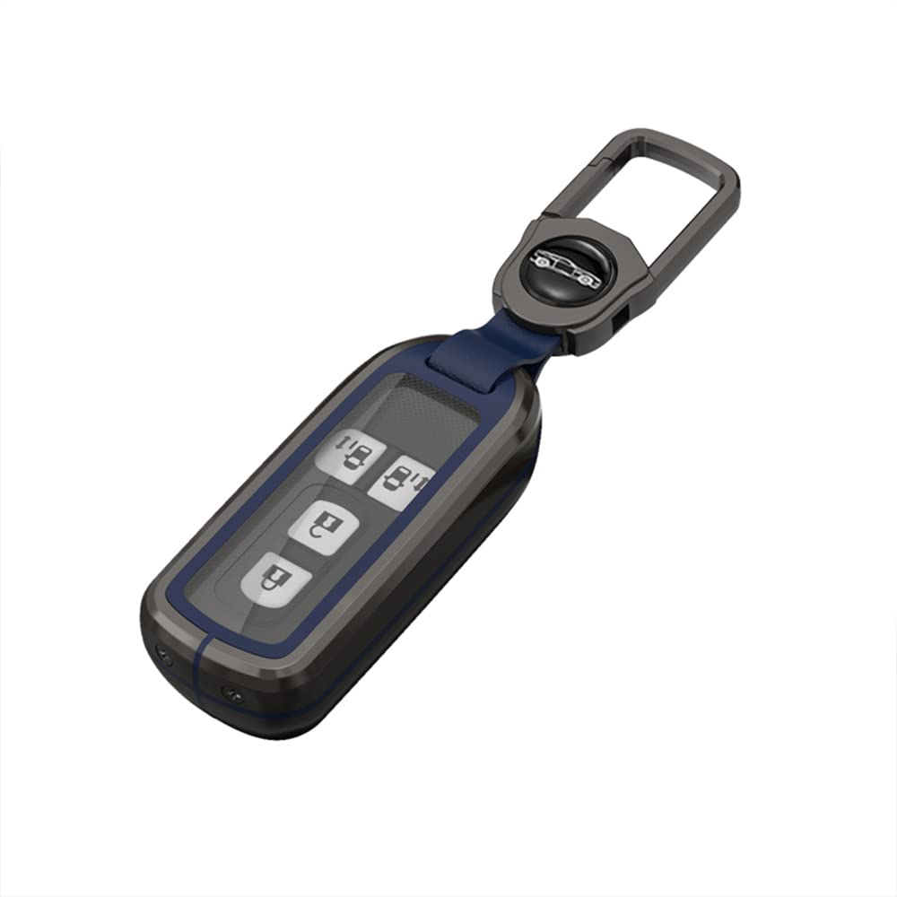 

[MDee] Чехол для смарт-ключа NBOX, Чехол для ключа в сборе Honda, Металлический + ТПУ чехол для ключа, синий