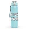 1PC I Am Not Leaving Simple Quote Print 750ml Color Plastic Sports Water Bottle Leakproof Flip Straw Lid Suitable for Sports Office Home Use