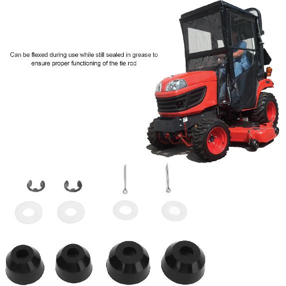 Tie Rod Boot Kit for Kubota BX GR Replacement Tie Rod Rubber Boot Kit
