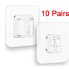 10 párů oboustranných lepicích nástěnných háčků vodotěsné háčky na oblečení, klobouky, ručníky