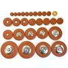 28-Piece Sheepskin Leather Pad Set for Soprano Saxophone, Replacement, Repair, and Care