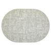 Nordic Oval Fabric Texture Placemat - Waterproof, Oilproof, Heat Insulation, Anti-Scald Mat 