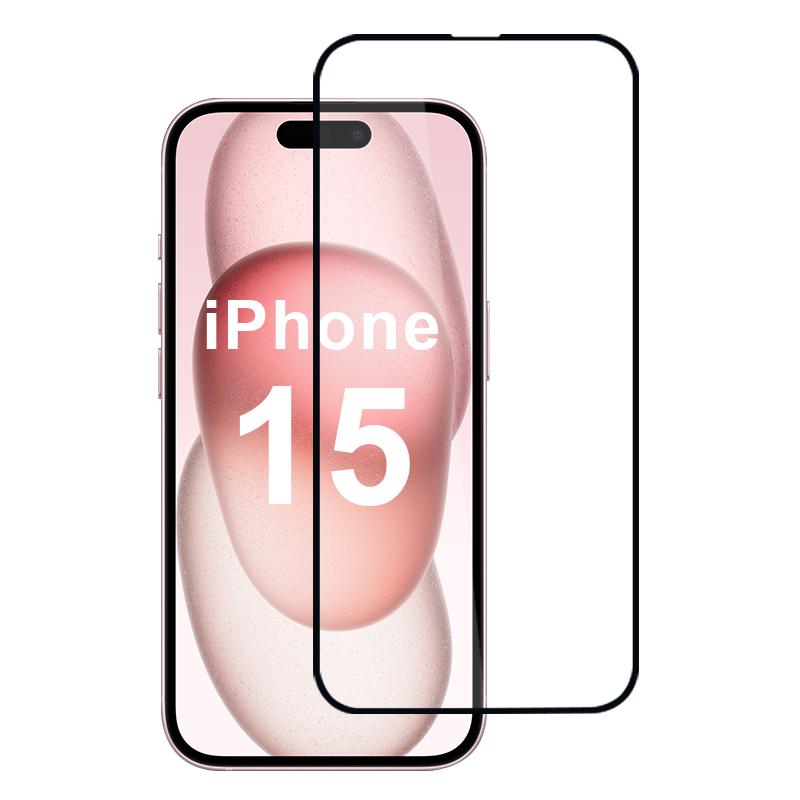 For iPhone 15 Screen Protector Anti-Scratch High Aluminum-Silicon Glass Film