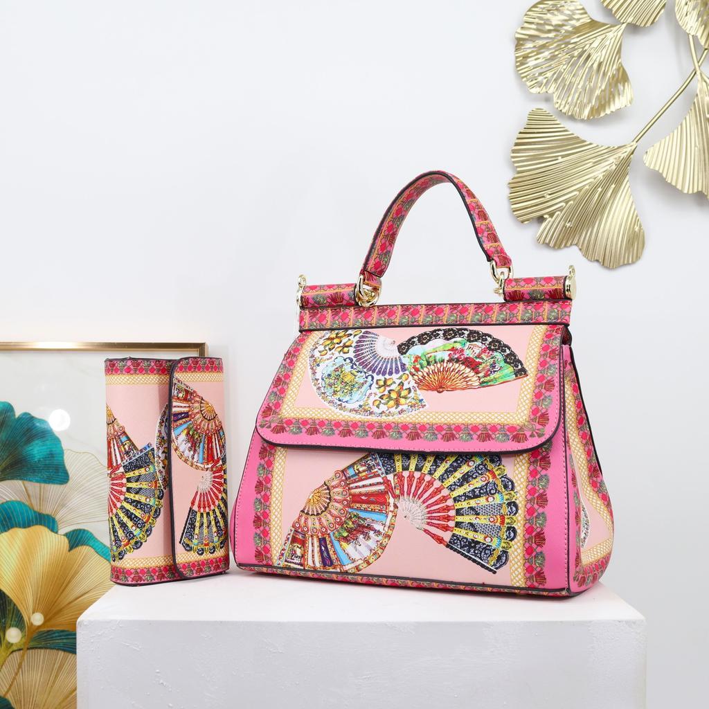 Printed Women'S Bag Light Luxury Bag Ladieshandbag Design Bucket