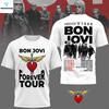 Bon Jovii 2026 Forever Tour White 3D Shirt Unisex S-5XL