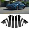 10Pcs Car Door Window Column BC Pillar Post Cover Trim PC Material Sticker Fit For Honda Camry 2025