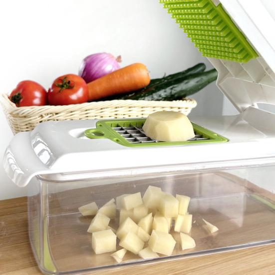Household Vegetable Vegetable Shredder Multifunctional Potato Slicer Convenient Food Cutter with Collection Box
