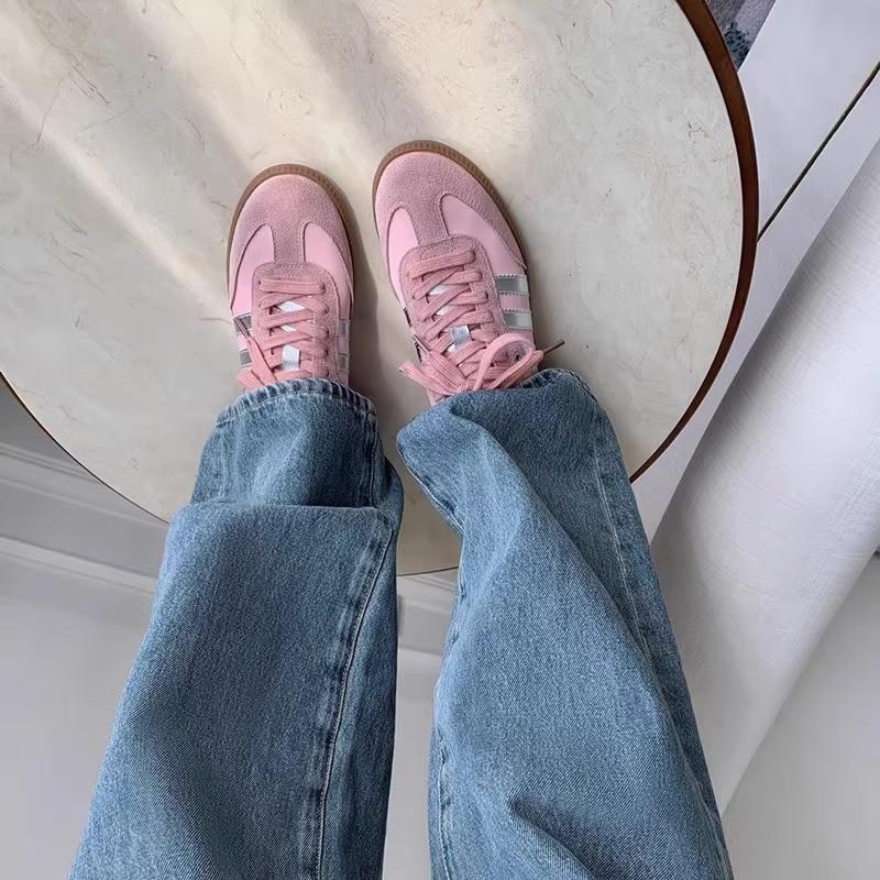 Dexun Shoes Women's 2025 New Spring Flat-bottomed Casual Sports Women's Shoes Popular Forrest Gump Shoes Student Board Shoes White Shoes