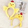 Set de 3 Diademas Divertidas de Cabeza de Pollo Pieza para el Cabello de Disfraz Para Fiestas de Halloween y Accesorios de Juego de Rol
