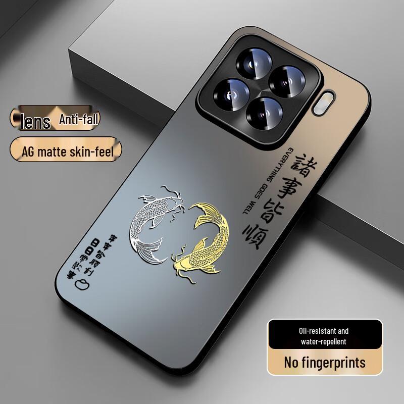 Husă de telefon mată cu desene animate Xiaomi & Redmi cu protecție completă a obiectivului