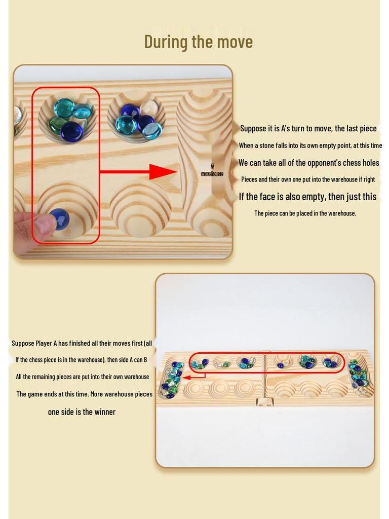 African Gem Wooden Puzzle Game: Large Pieces for Logical Thinking & Parent-Child Interaction