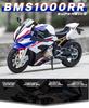 1:12 Kawasaki Ducati Alloy Motorcycle Toy with Sound, Light, and Sliding Motion