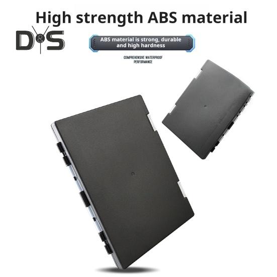 Skrzynka na sprzęt wędkarski przenośna skrzynia na przynęty kamuflażowa plastikowa dwustronna tacka na sprzęt wędkarski skrzynka na sprzęt wędkarski na haczyki z cekinami