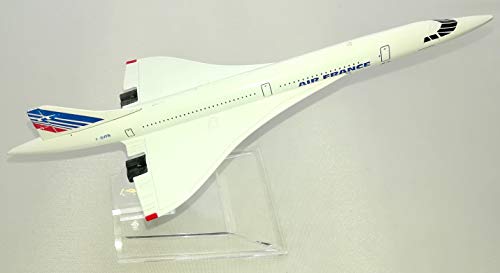 Kiumi Concorde Supersonic Passenger Plane, Air France, 1/400 Scale Alloy Model, Complete Airplane Toy