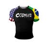 Men Women BJJ Rash Guard "No Taps Only Naps" Print, Quick Dry Jiu-Jitsu MMA Compression Training Short Sleeve Shirt