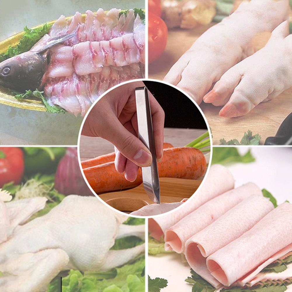 

Stainless Steel Utensils Pincer Plucking Puller Fish Bone Tweezer Pliers Tongs Meat Hair Remover