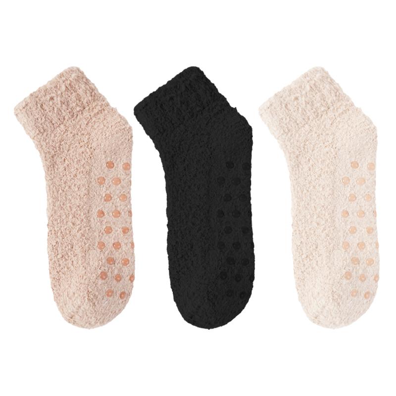 Autumn and Winter Coral Velvet Forest Style Cute Sweet Women's Socks Plus Velvet Home Warm Floor Socks