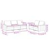 Vidaxl 2-Osobowa Sofa Z Poduszkami, Kremowa, Sztuczna Skóra