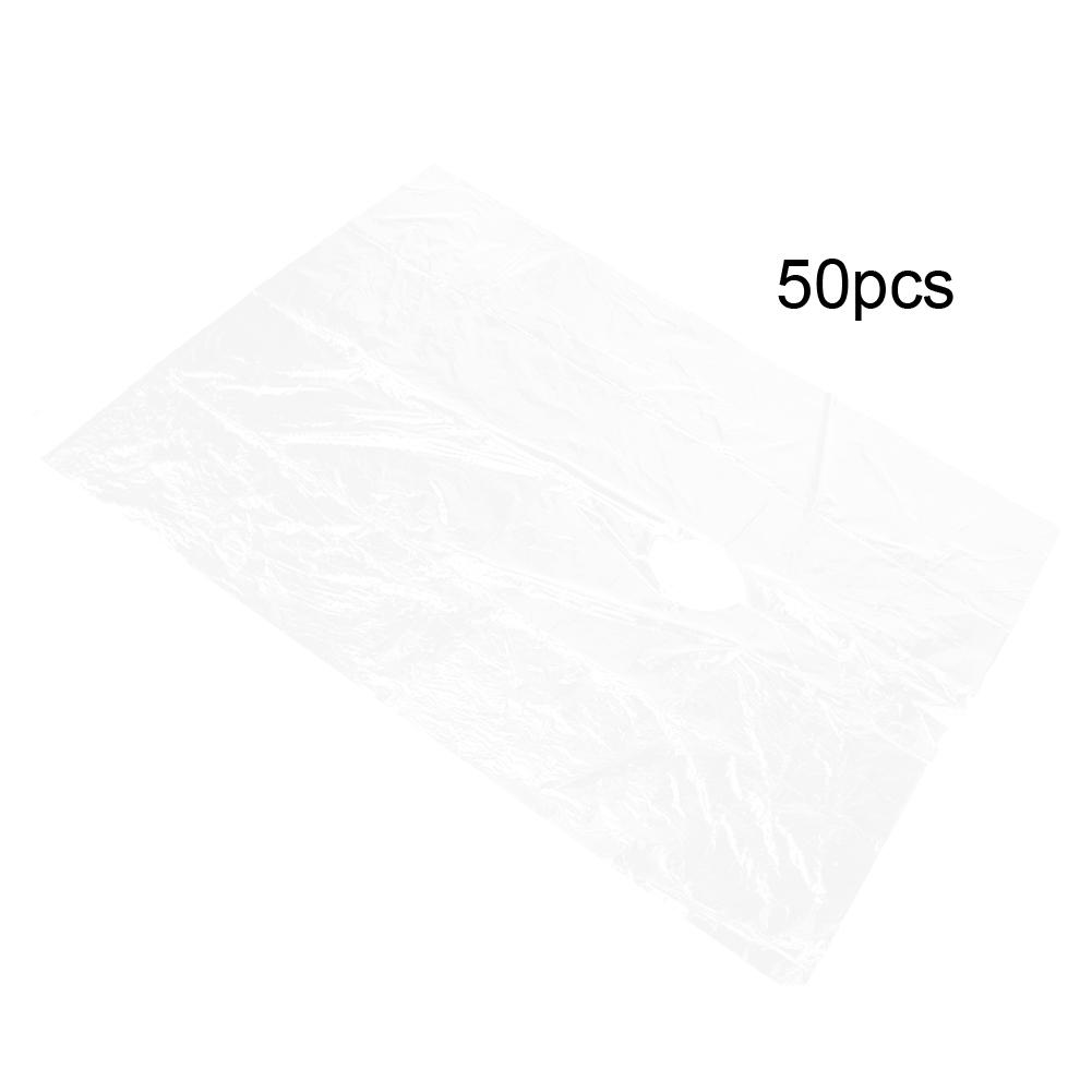 50pcs Disposable Hair Cutting Dyeing Apron Waterproof Hairdressing Gown Cape 92 x 130cm