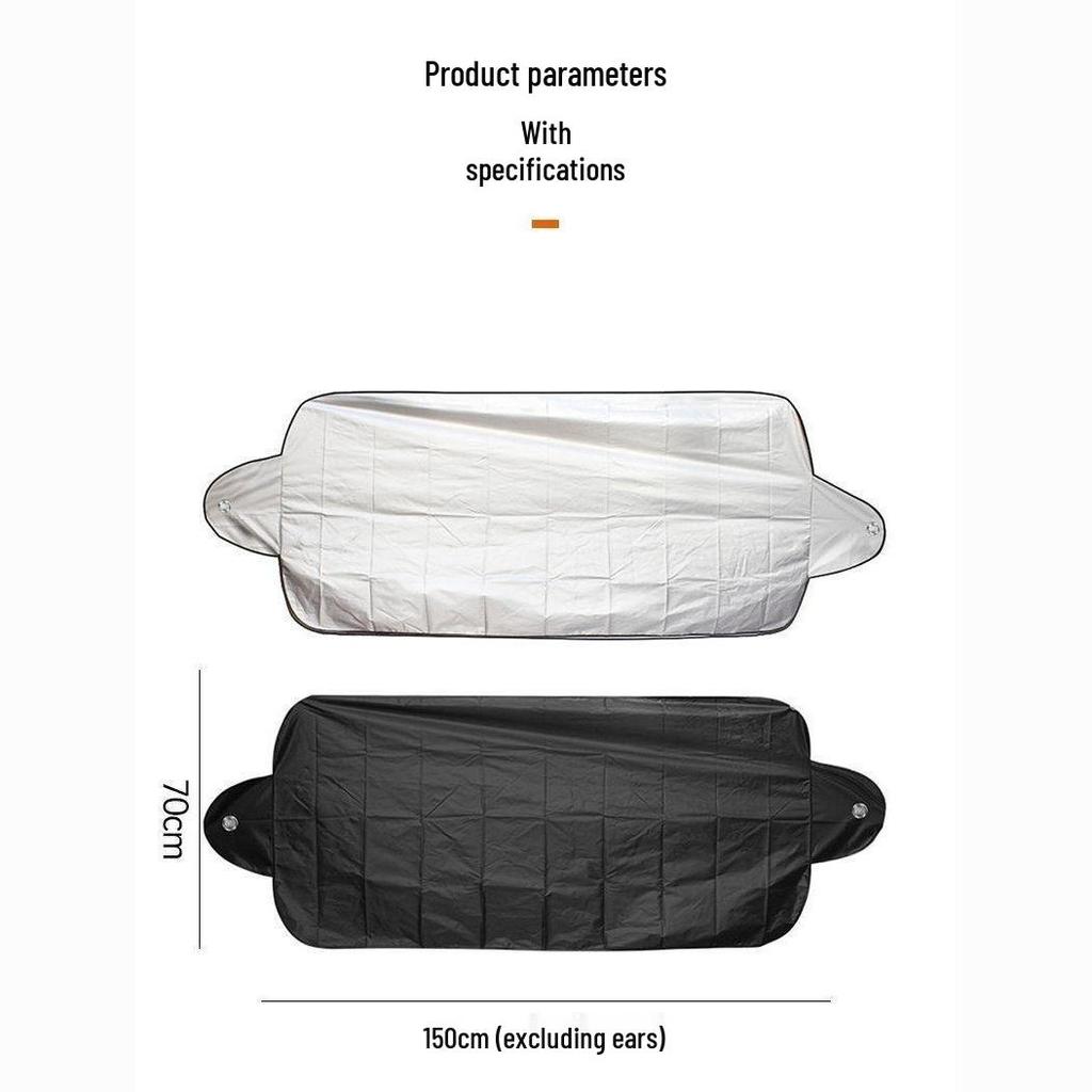 Car Windshield Snow and Sunshade Cover with Ears