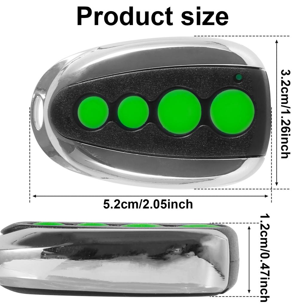 M12 Remote Control 4-Button for Automatic Swing Sliding Gate Opener Wireless Transmitter Key Fobs Security Gate Controller