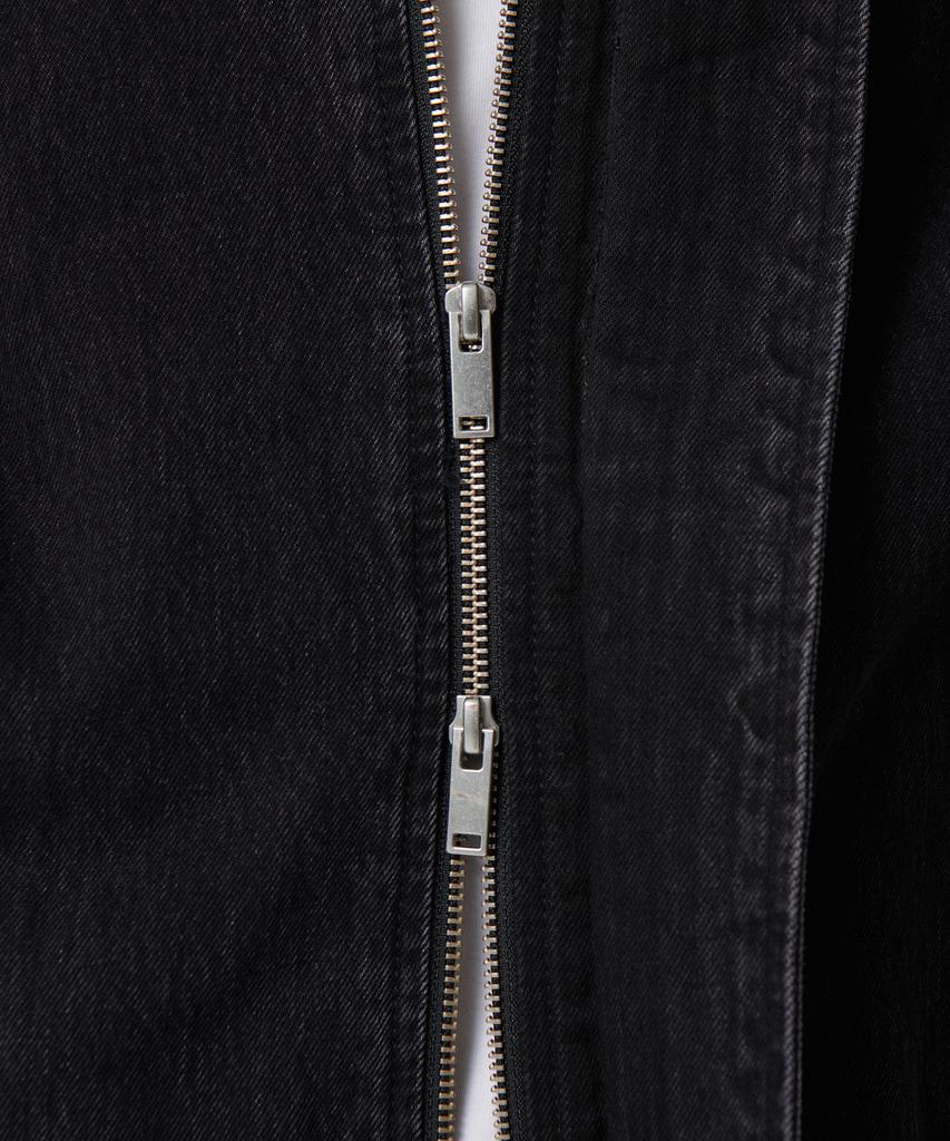 Musinsa Standard Oversized Denim Blouson Jacket [Washed Black]