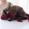 Meticulous Workmanship Decorative Exquisite Simulated Chameleon Stuffed Plush Doll