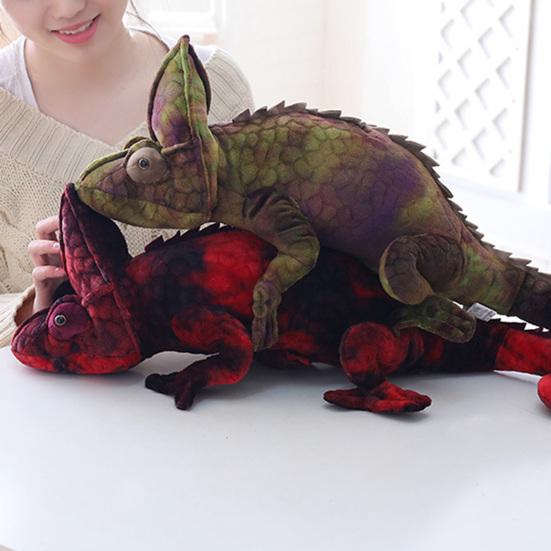 Meticulous Workmanship Decorative Exquisite Simulated Chameleon Stuffed Plush Doll