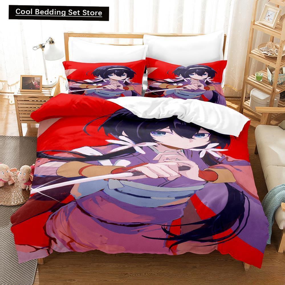 3D Print Anime Kawaii Girl Kyouka 2/3pcs Bedding Set Single Twin Full Queen King Size Bed Set Adult Kid Bedroom Duvet cover Sets