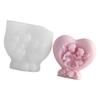 Reusable Angel Heart Silicone Mold For Handmade Soap Making Art Projects Chocolate Molding Home Decoration