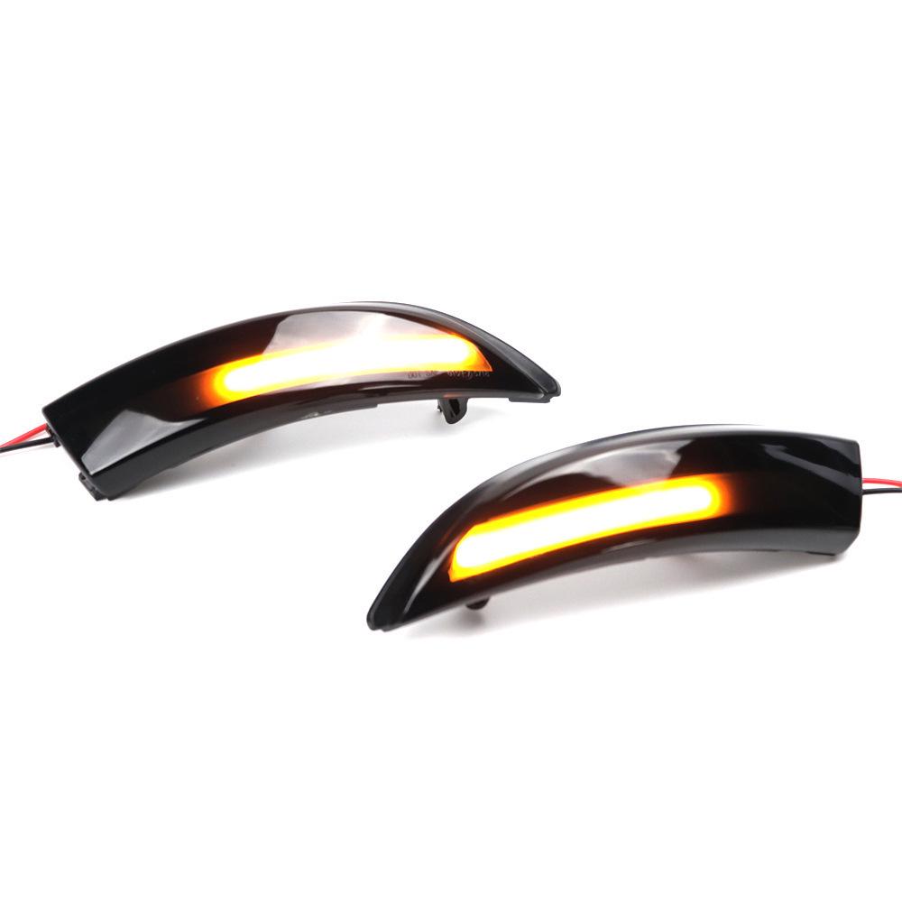 

Ford Fiesta 09-14 Rearview Mirror Dynamic LED Turn Signal Light Aviation Aluminum