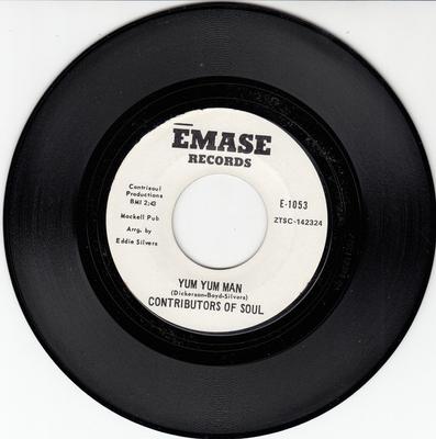 Disc de 7 inch CONTRIBUTORI AI SUFLETULUI - Yum Yum Man E1053 Emase Records SUA Obi Soul/Funk Folosit