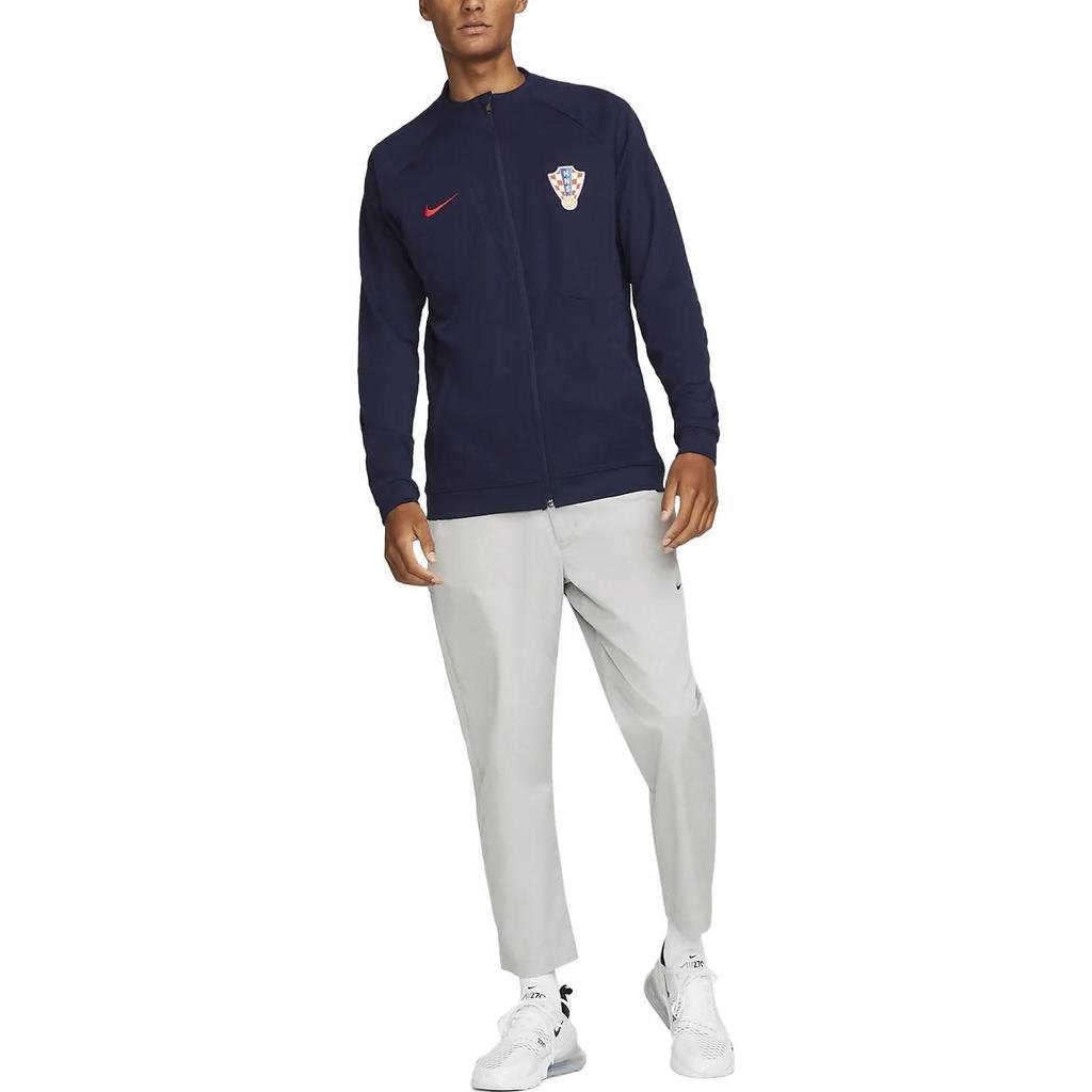 Nike Jackets Men's Dark Blue Crew Neck Moderate Other DH4743-498